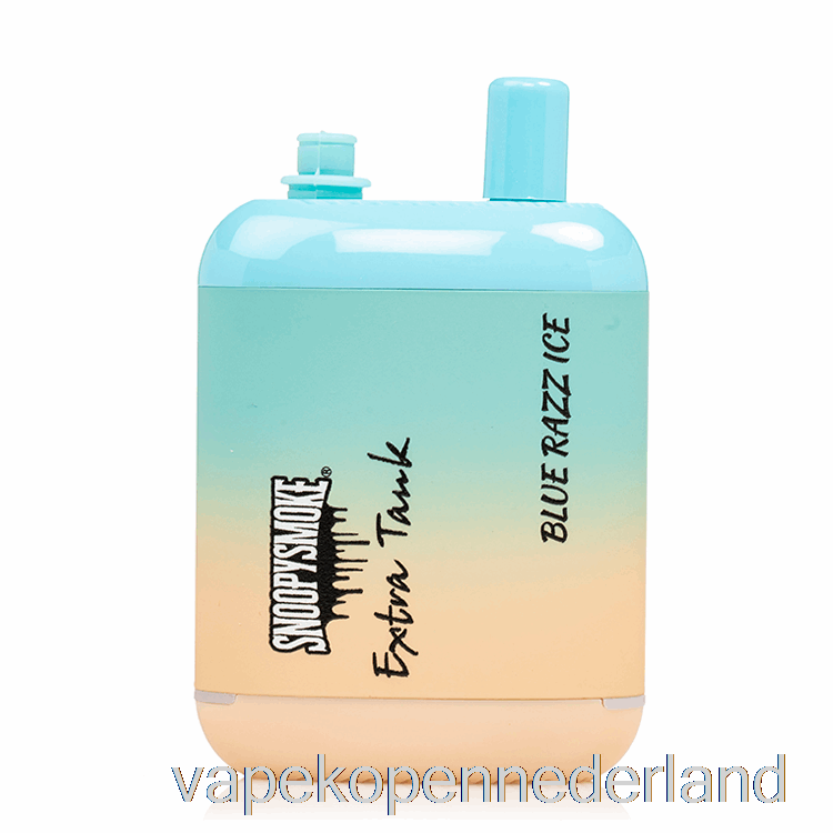 Vape Nederland Snoopy Smoke Extra Tank 2 15000 Wegwerpblauw Razz-ijs